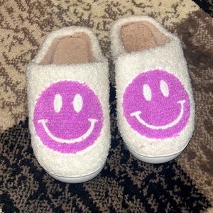 smiley face slippers!